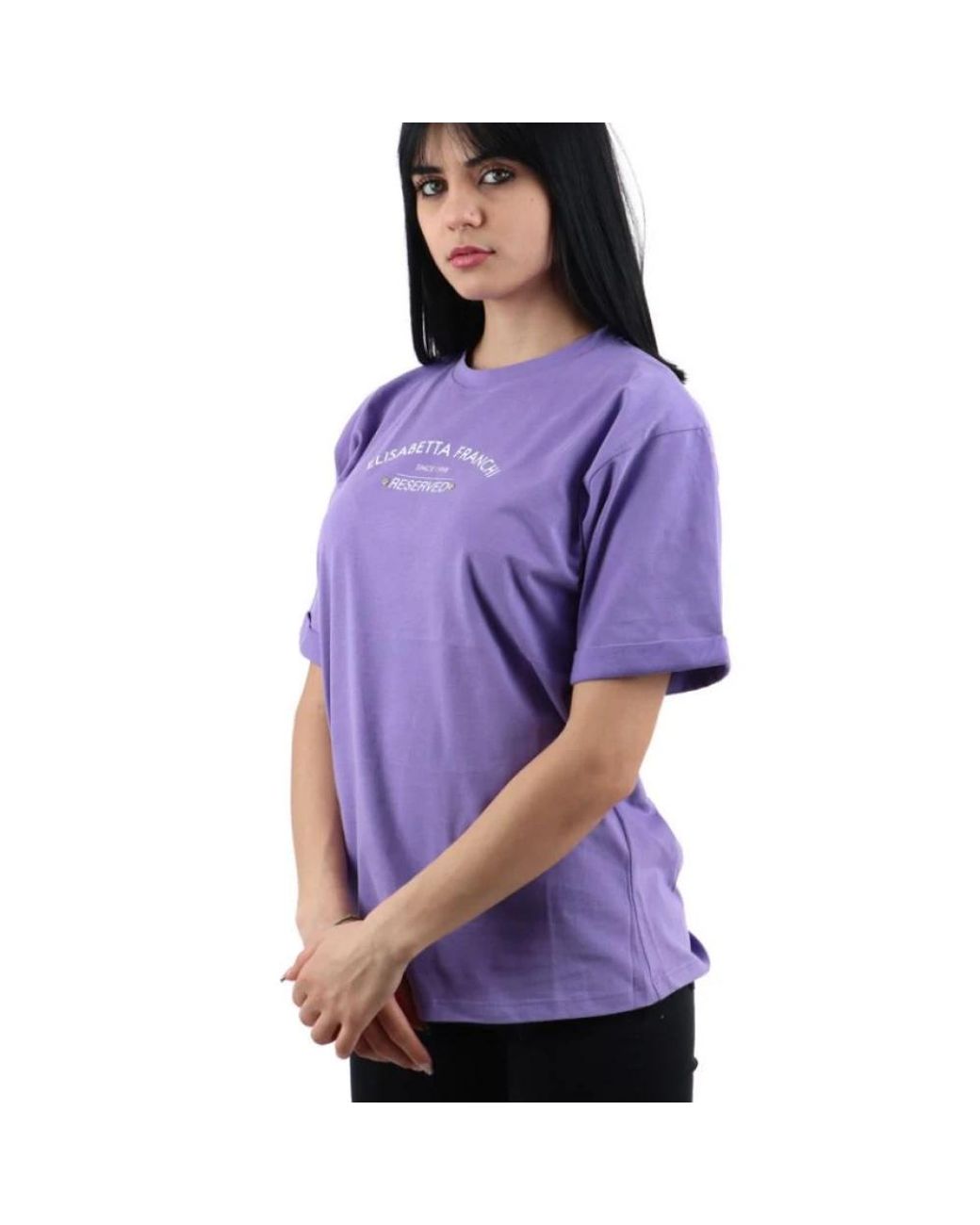 Elisabetta Franchi Purple T-Shirts