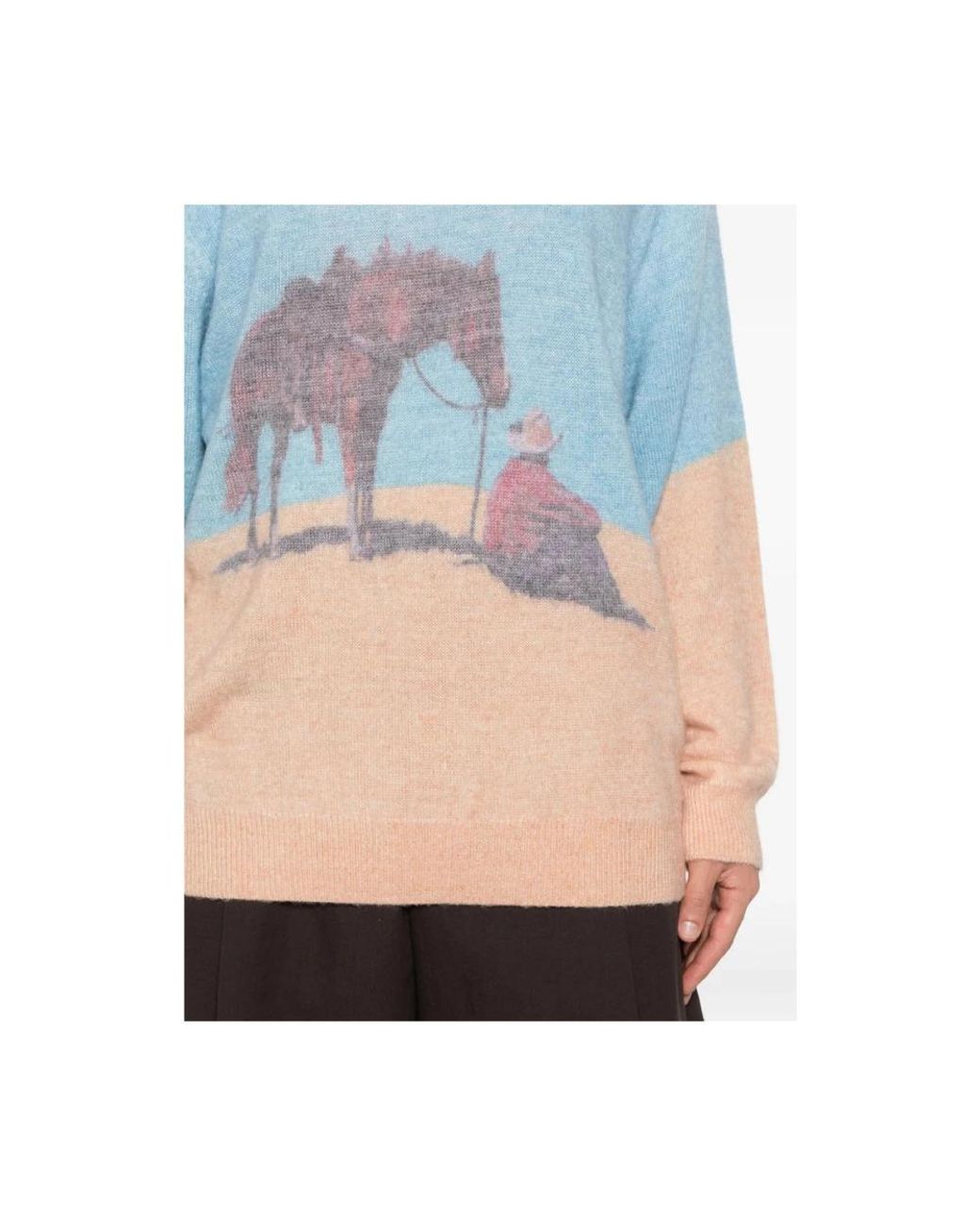 One Of These Days Blue Round-Neck Knitwear for men