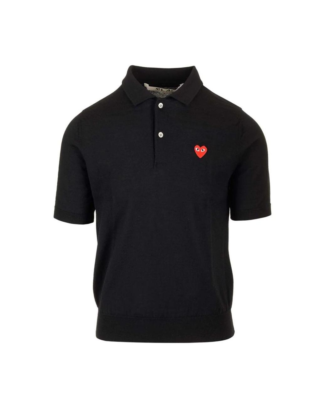 COMME DES GARÇONS PLAY Black Round-Neck Knitwear for men