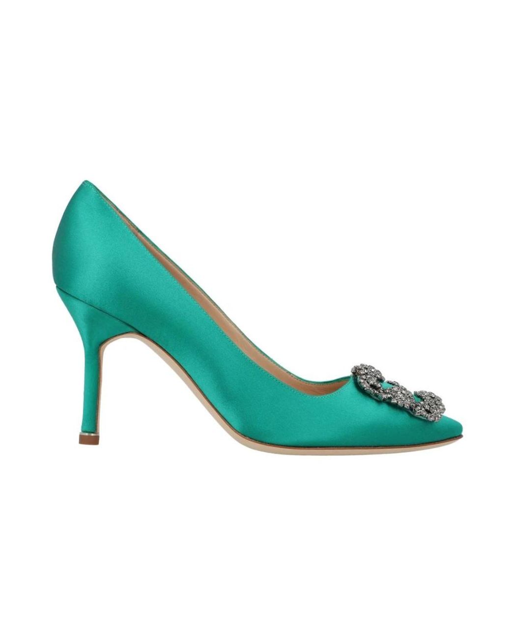 Manolo Blahnik Green Pumps