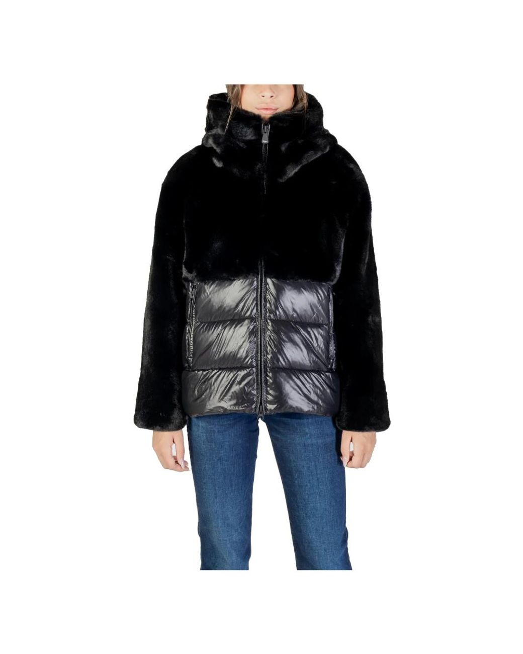 Winter Jackets Blauer de color Black