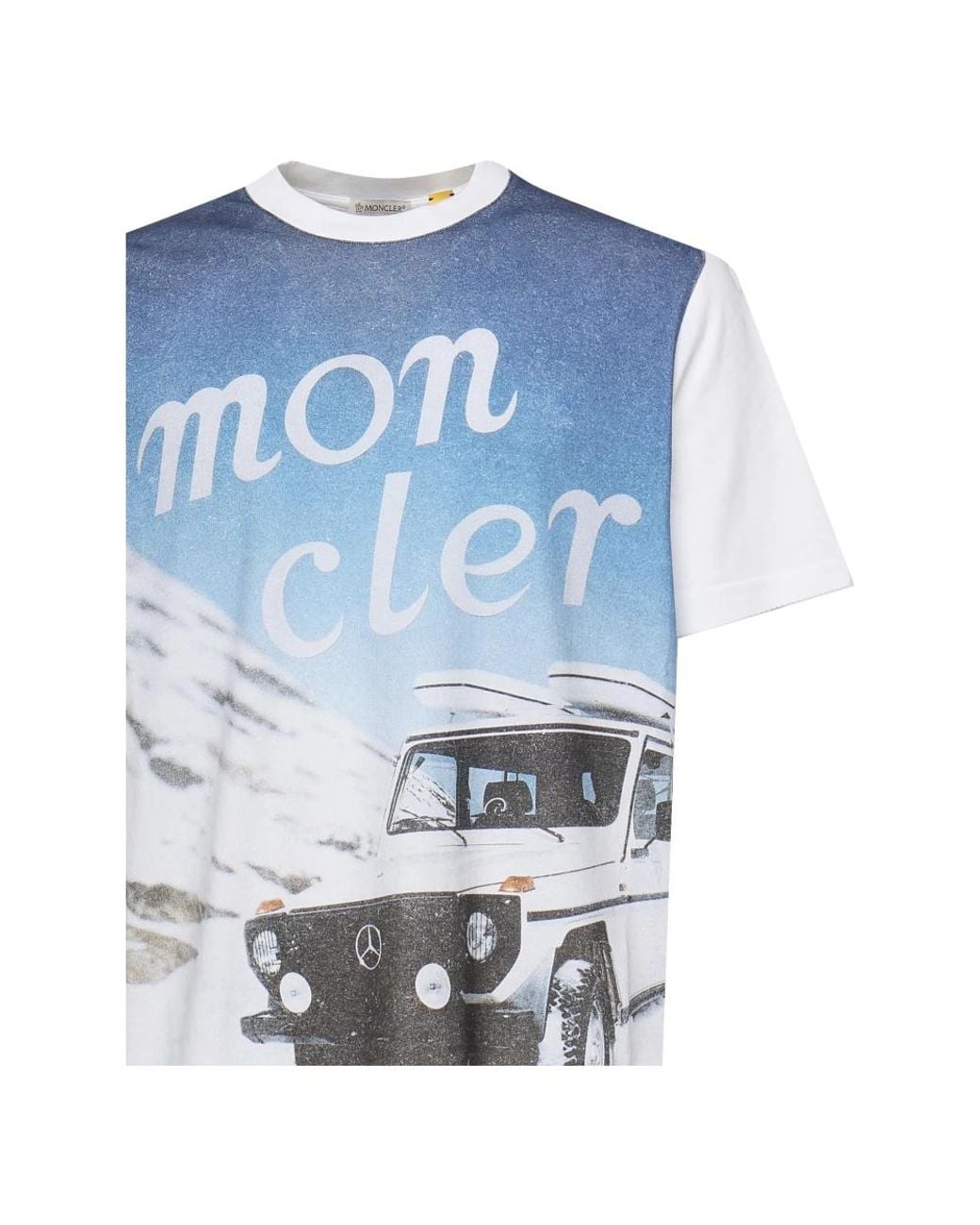 Moncler Blue T-Shirts for men
