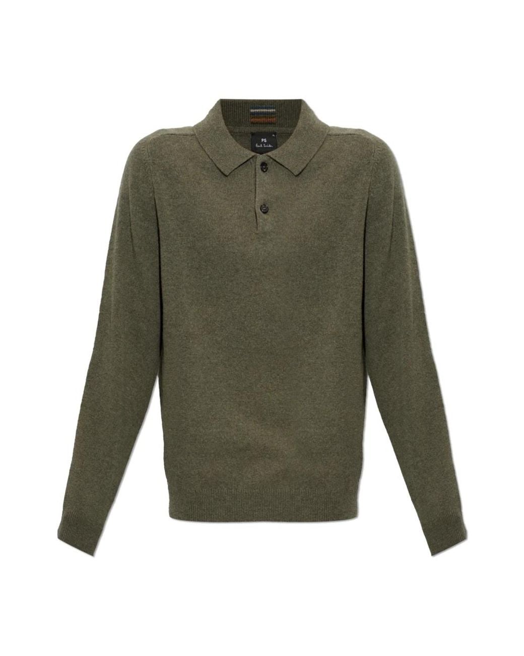 Paul Smith Wool Polo in het Green voor heren
