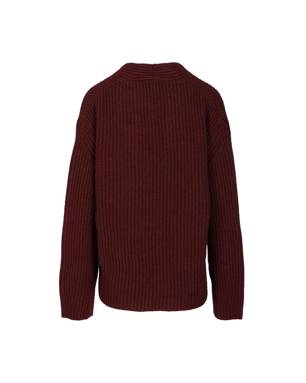 Forte_forte Purple V-Neck Knitwear