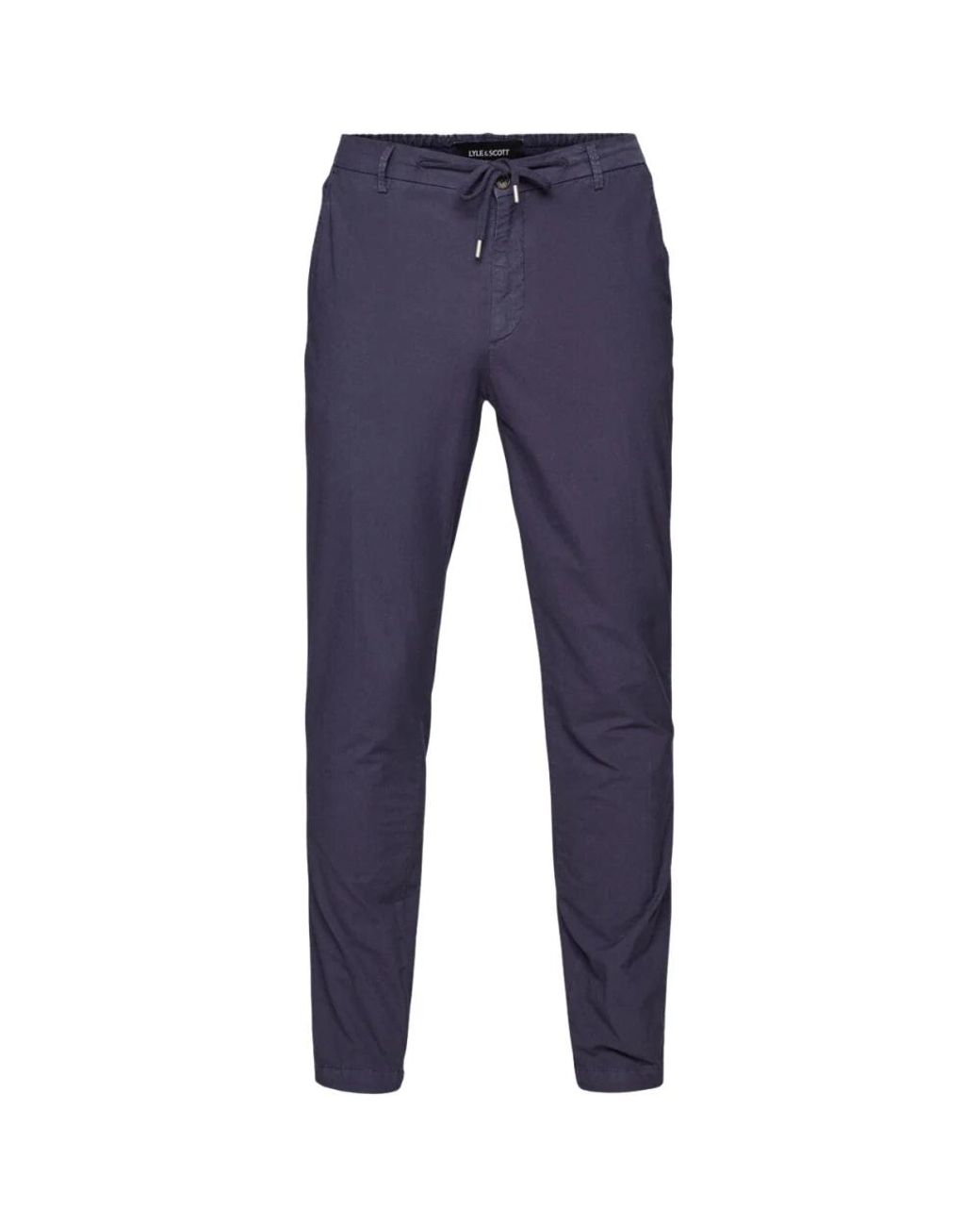 Lyle & Scott Blue Slim-Fit Trousers for men