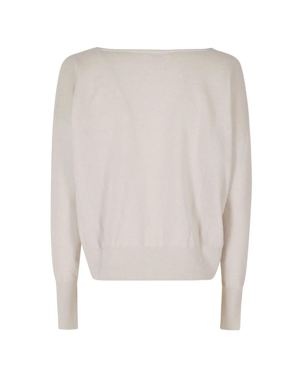 Roberto Collina White V-Neck Knitwear