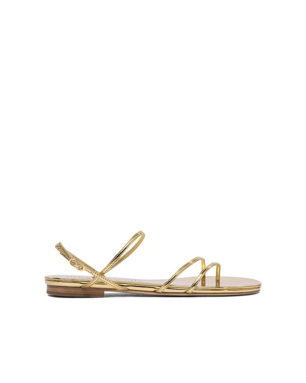 STUDIO AMELIA Metallic Flat Sandals
