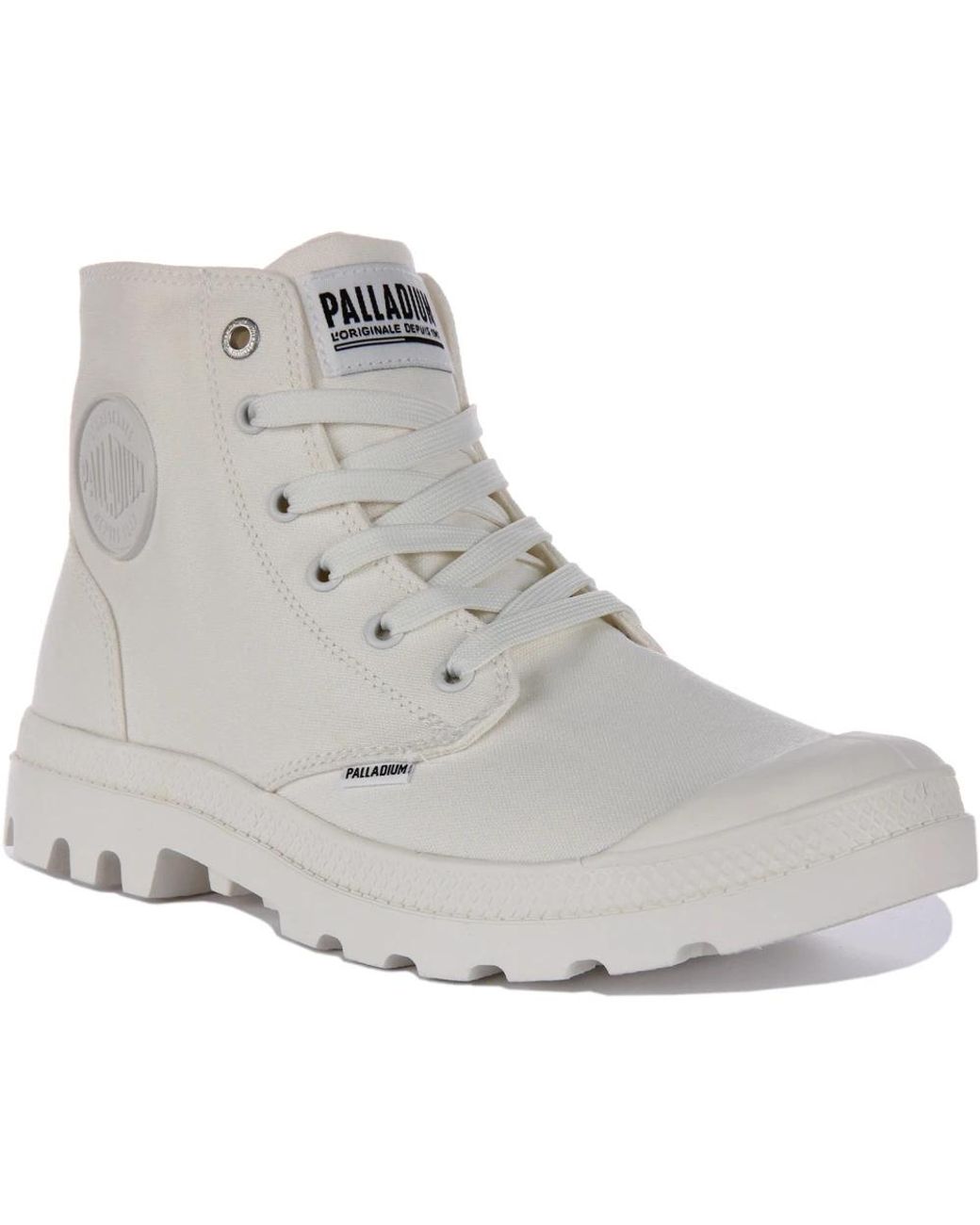Palladium Gray Lace-Up Boots for men