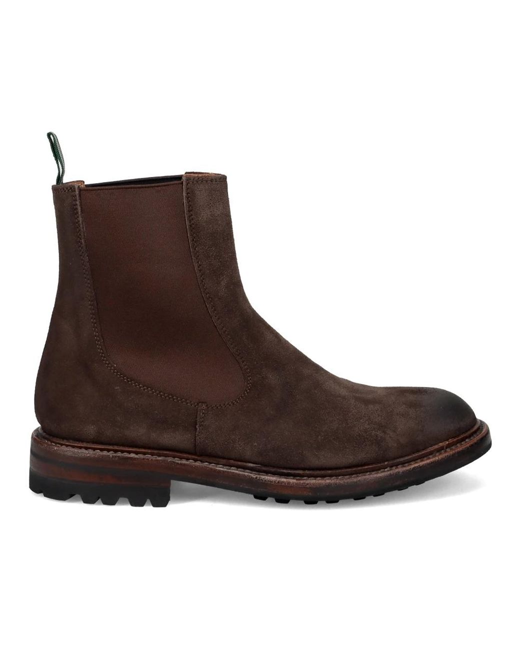 Green George Brown Chelsea Boots for men