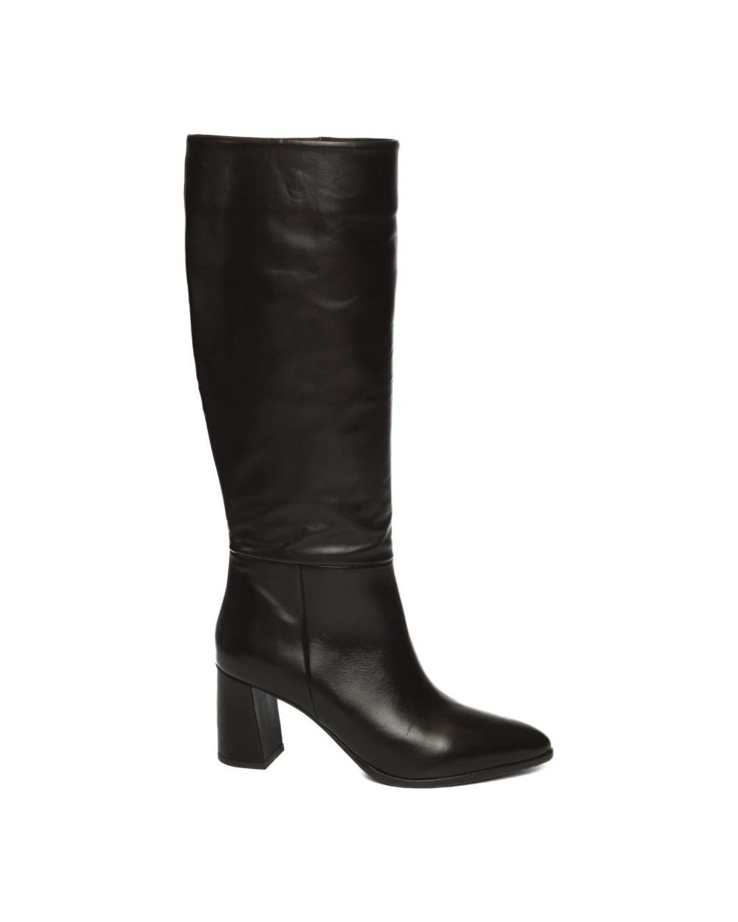 Albano Black Heeled Boots