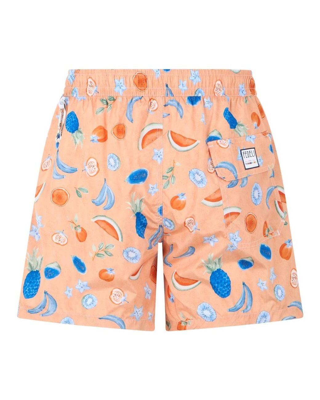 Fedeli Orange Beachwear for men