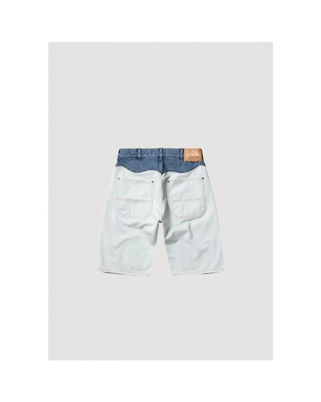 Aries Patchwork Western Carpenter Shorts in Blue für Herren