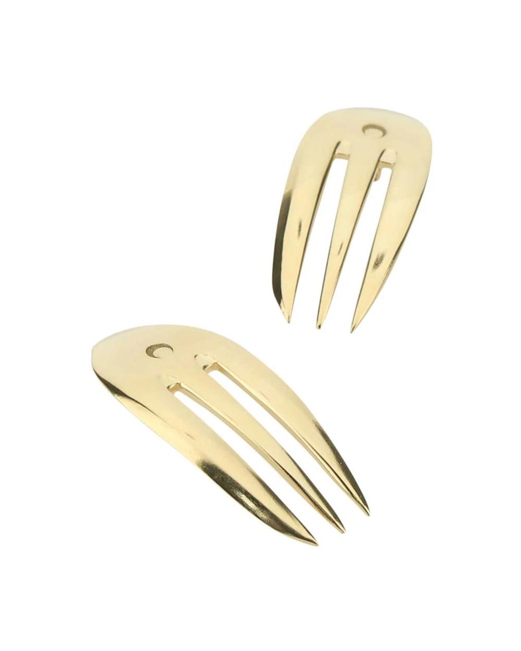 MARINE SERRE Metallic Earrings