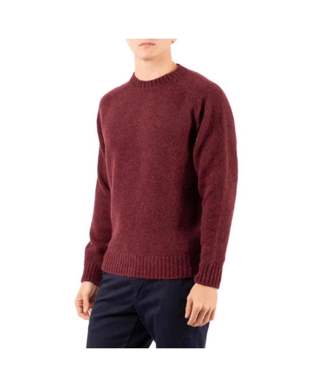 FILIPPO DE LAURENTIIS Red Round-Neck Knitwear for men