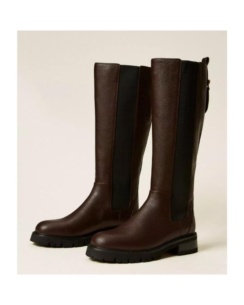 Twinset Brown High Boots