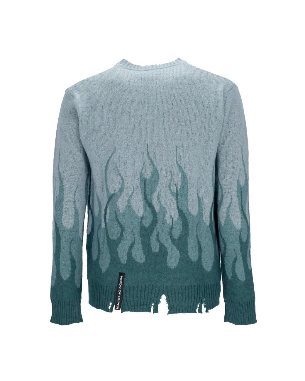 Vision Of Super Blue Round-Neck Knitwear for men
