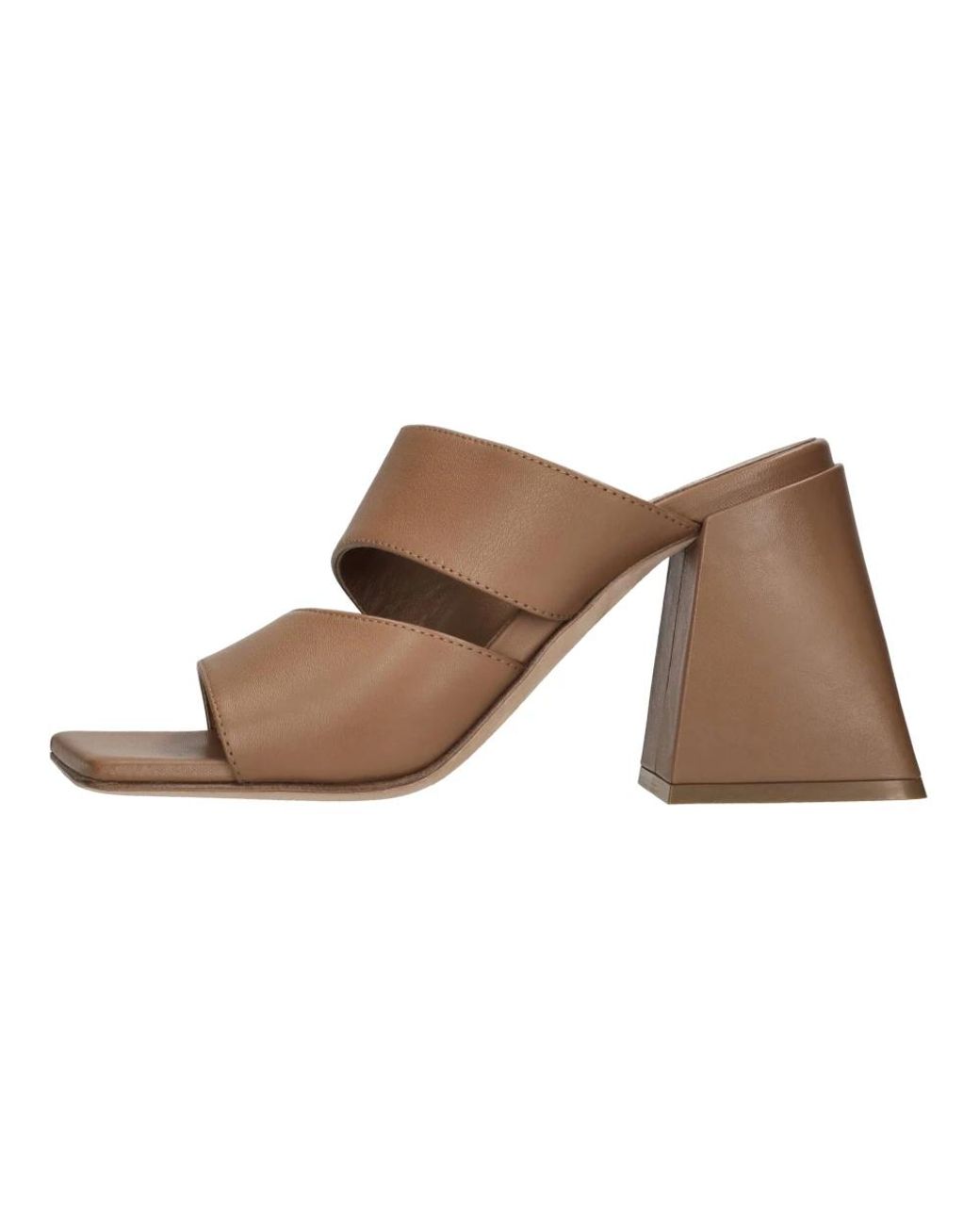 Vic Matié Brown Heeled Mules