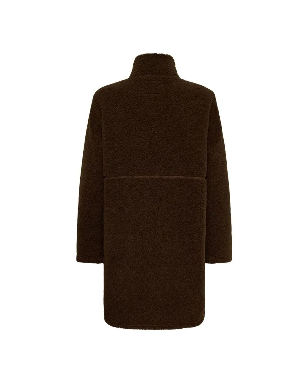 Single-Breasted Coats Kaffe de color Brown