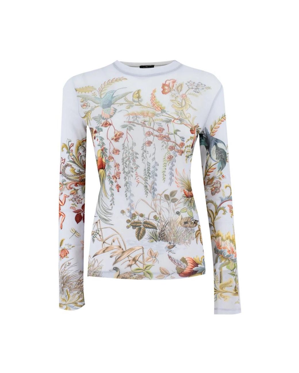 Etro Blue Long Sleeve Tops