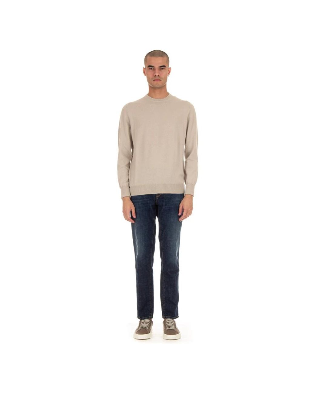 Ballantyne Natural Round-Neck Knitwear for men