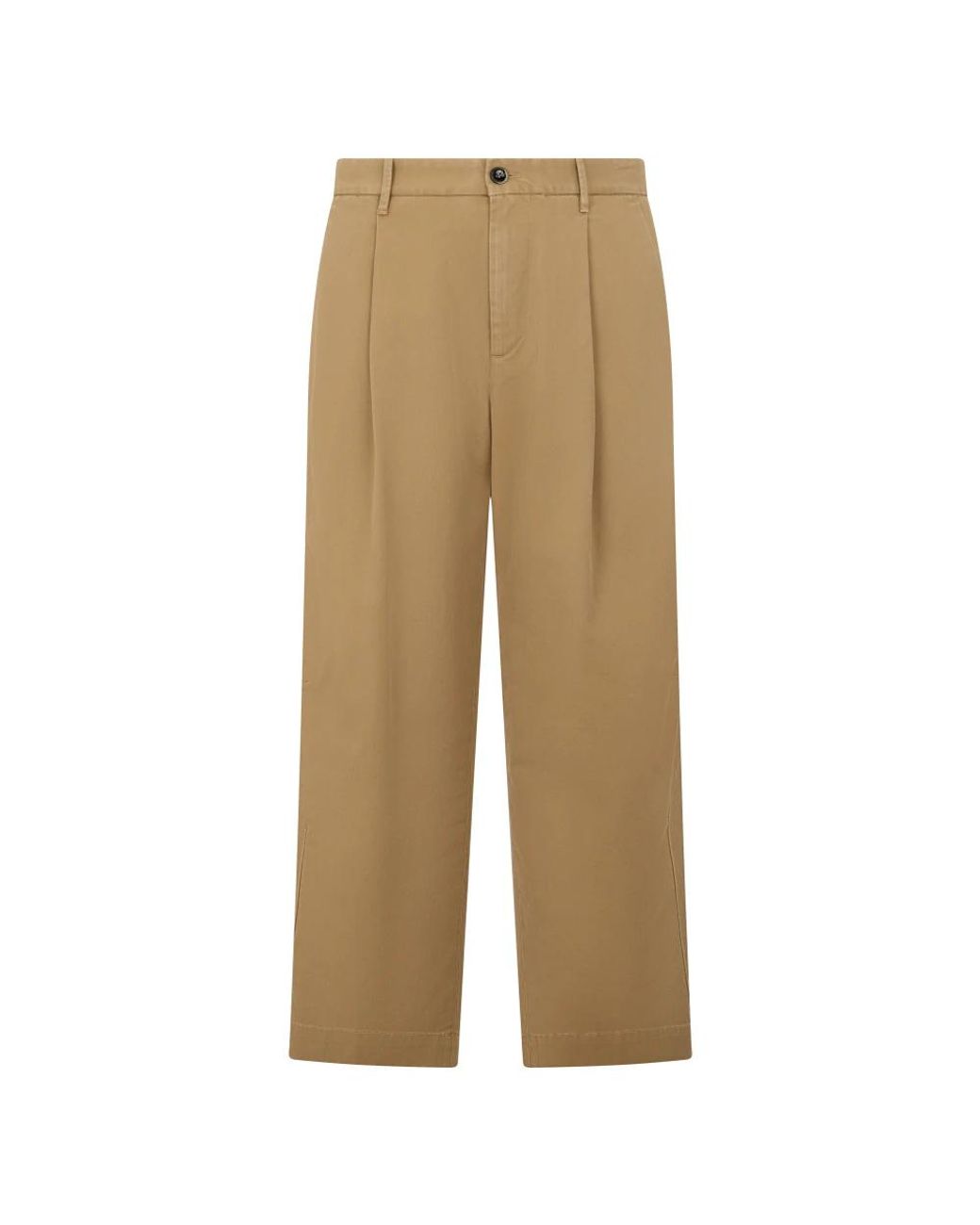 Nine:inthe:morning Natural Straight Trousers for men