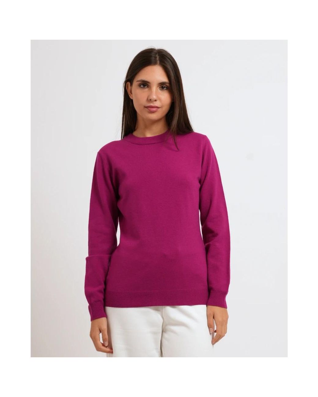 K-Way Purple Round-Neck Knitwear
