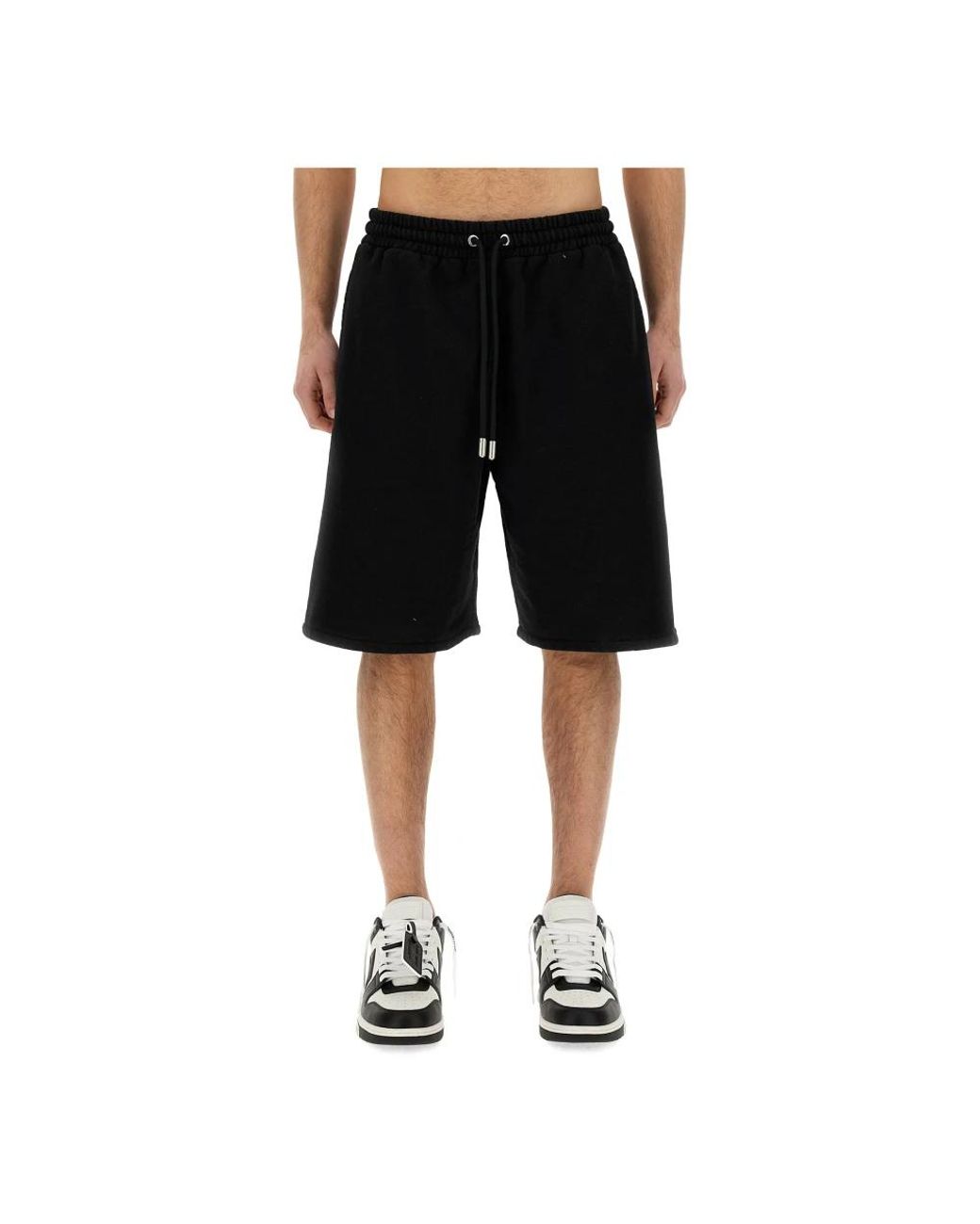 Off-White c/o Virgil Abloh Black Bermuda With Logo for men