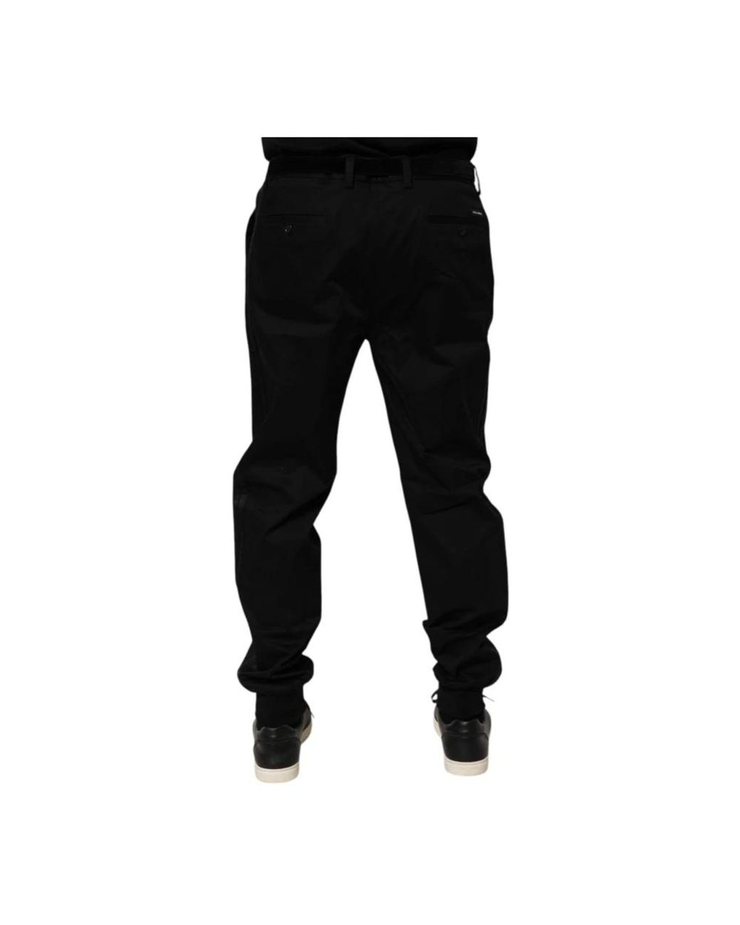 Dolce & Gabbana Black Sweatpants for men