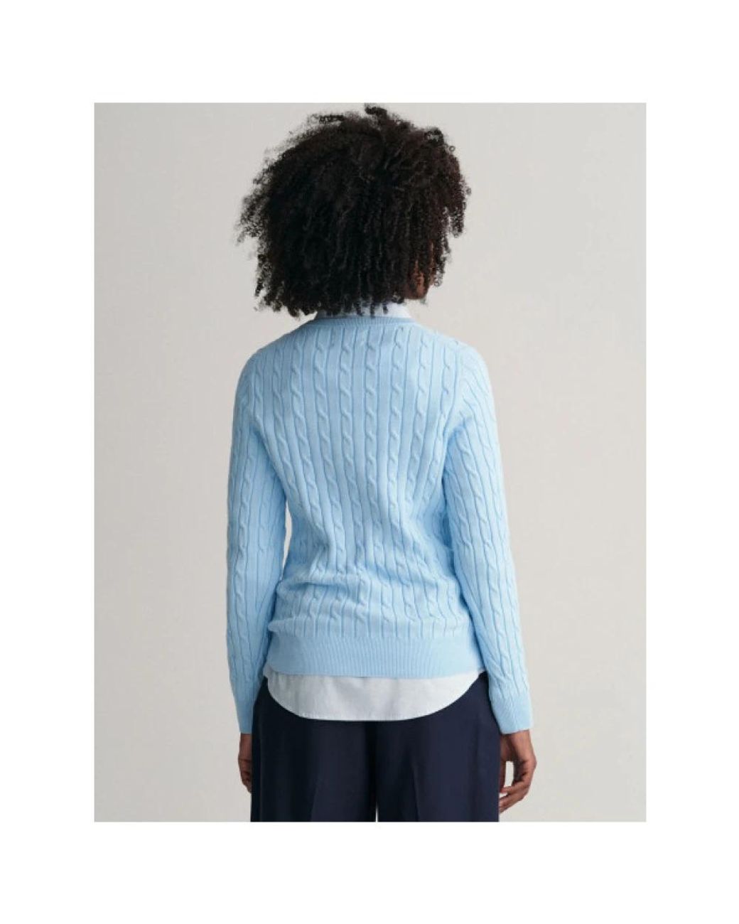 Gant Blue V-Neck Knitwear