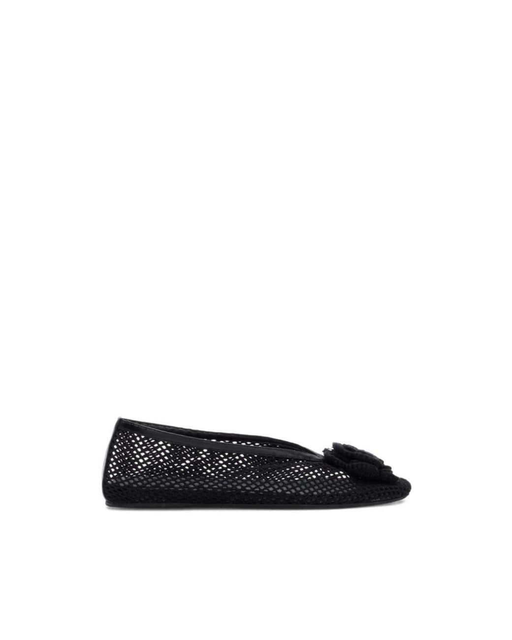 Ganni Black Ballerinas