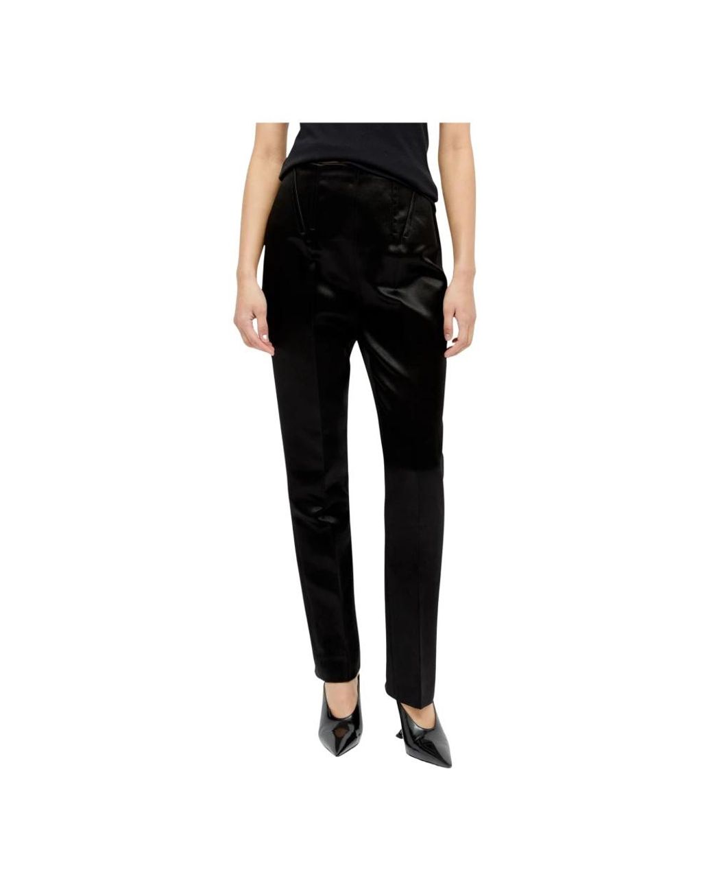 Sportmax Black Slim-Fit Trousers