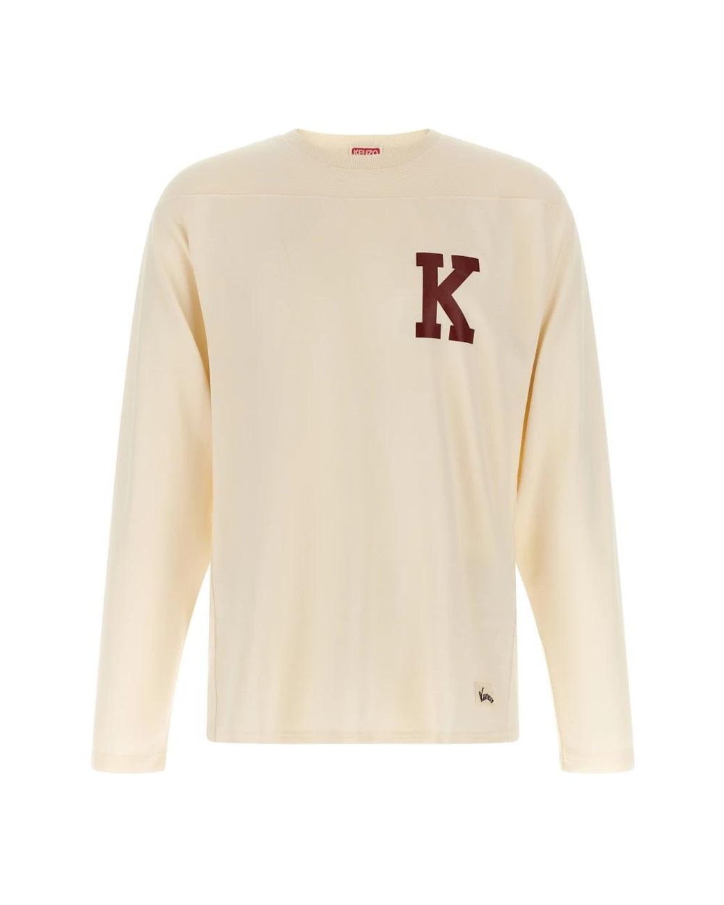 KENZO White Long Sleeve T-Shirts for men