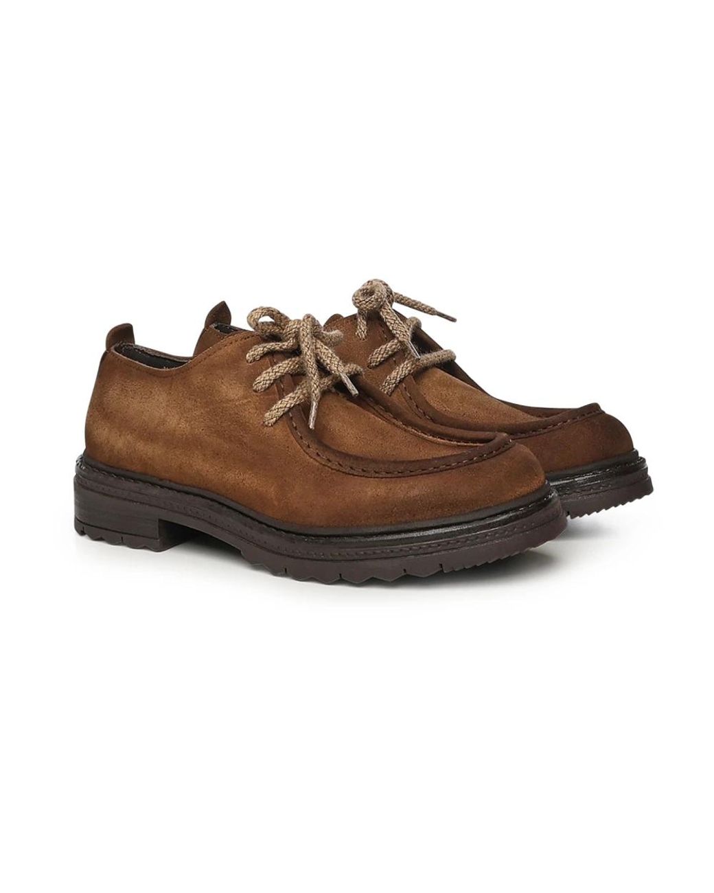 Giuliano Galiano Brown Laced Shoes for men