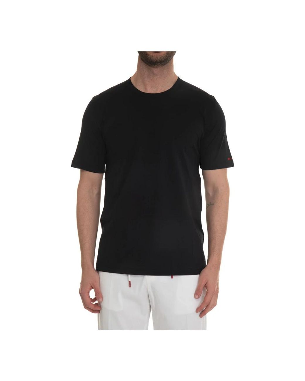Kiton Black T-Shirts for men