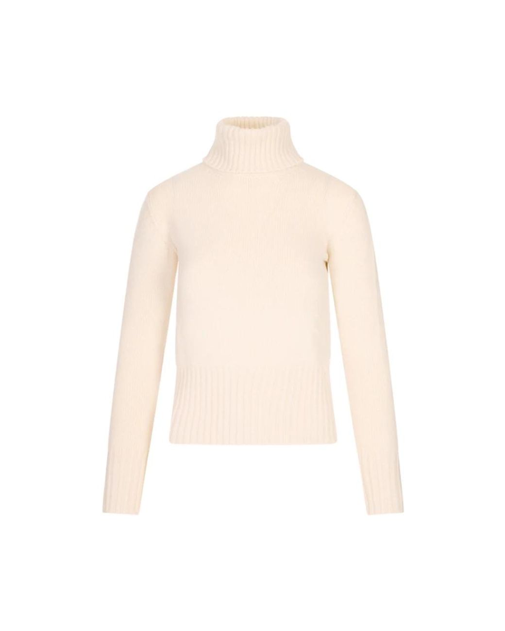 Fedeli White Rollkragenpullover