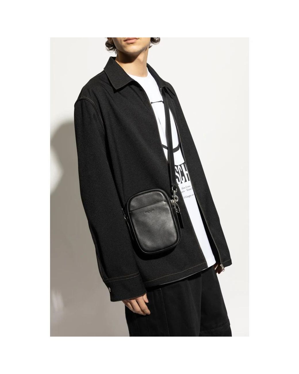 Borsa A Tracolla Hitch di COACH in Black da Uomo