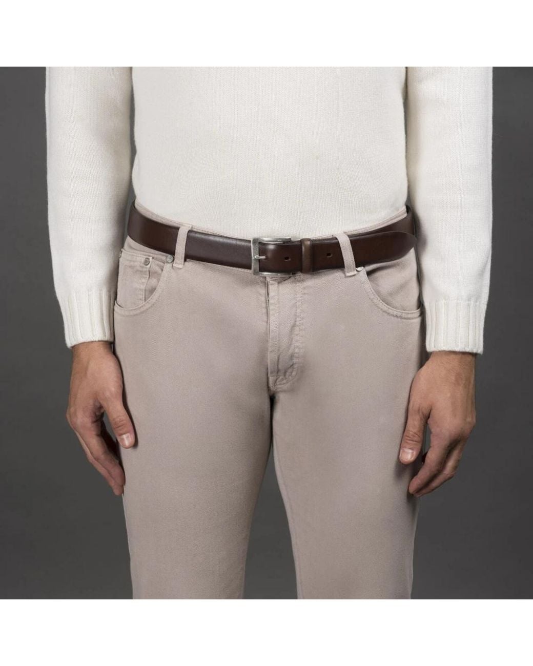 Moorer Brown Belts for men