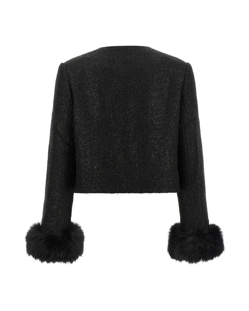 Self-Portrait Black Tweed Jackets