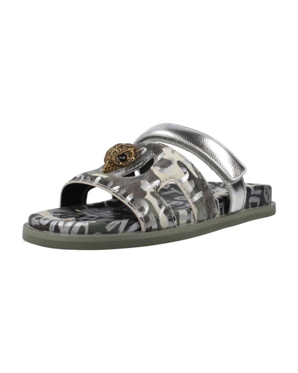 Kurt Geiger Green Eagle Cut Out Sandale