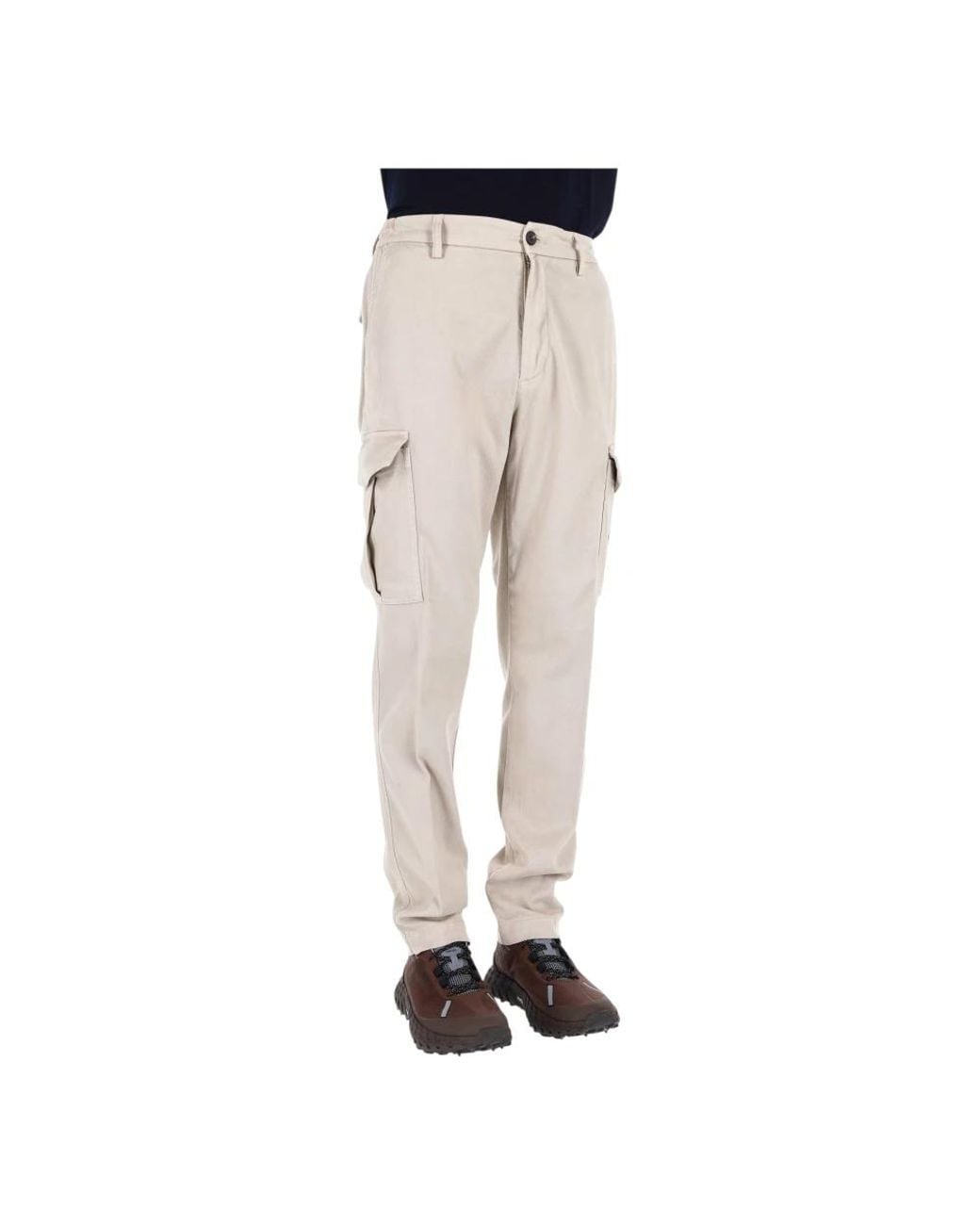 Eleventy Natural Straight Trousers for men