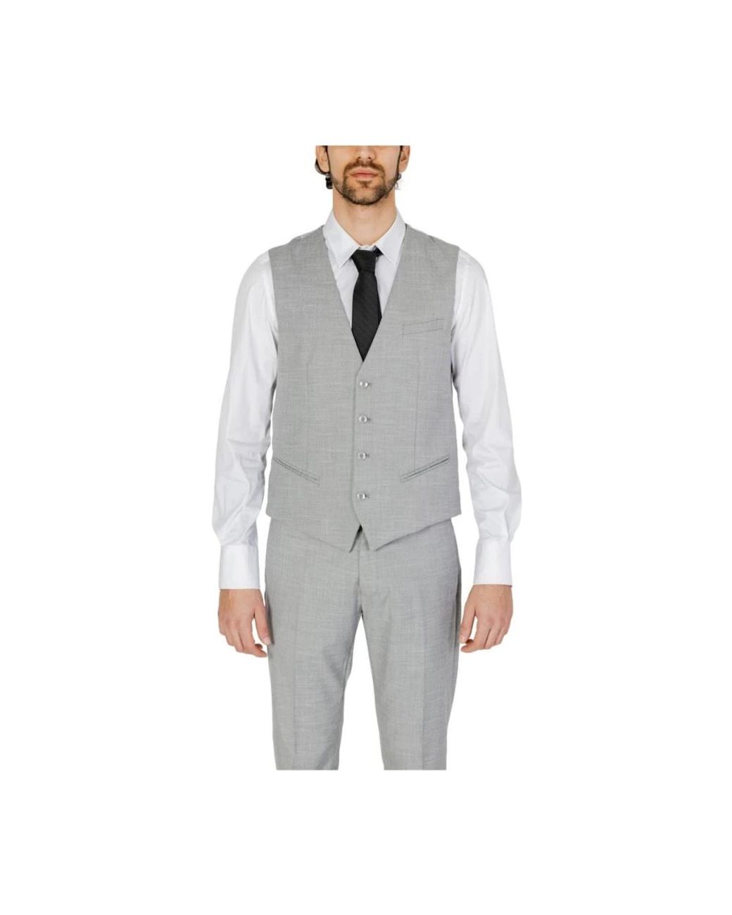 Antony Morato Gray Waistcoats for men