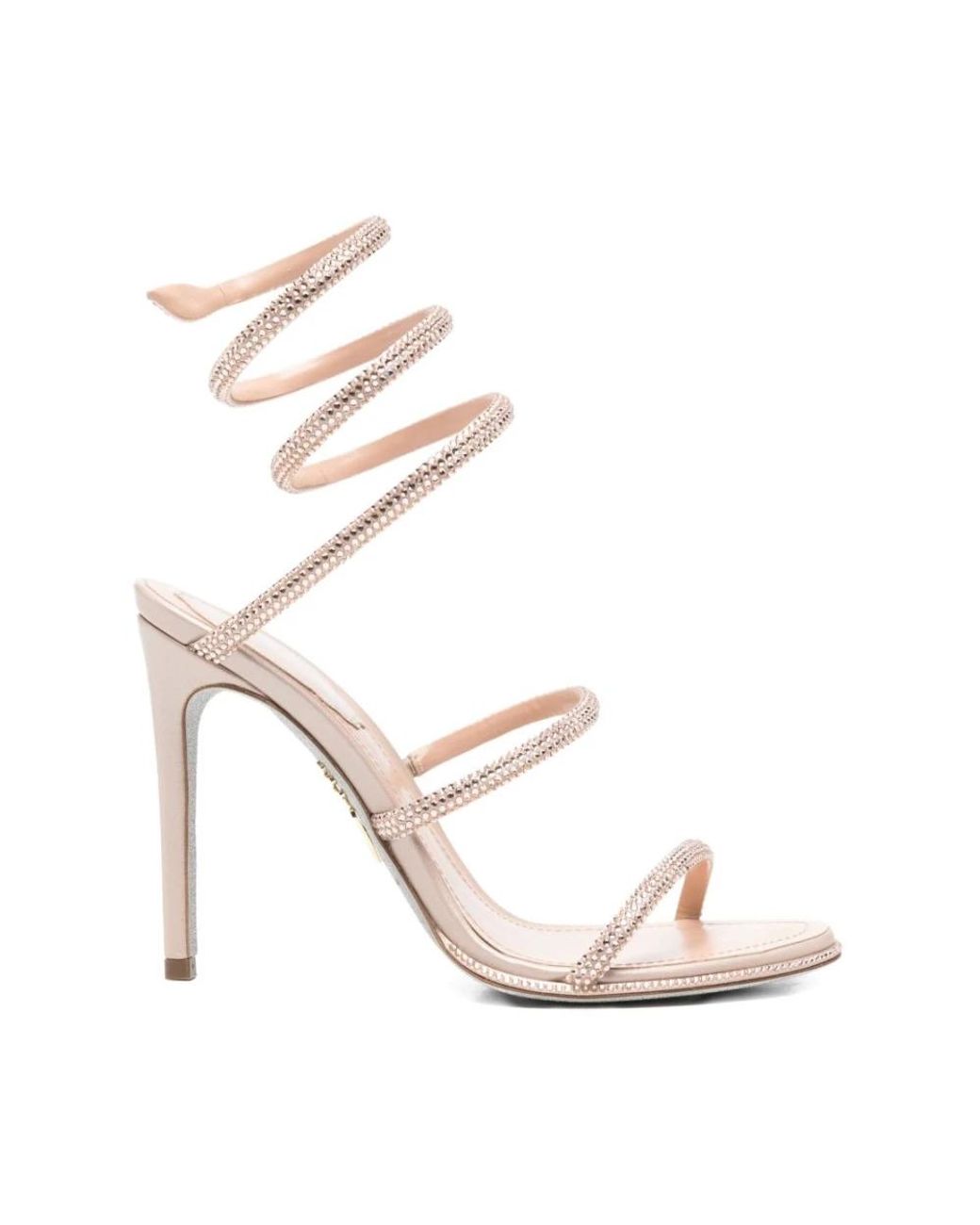 Rene Caovilla Metallic High Heel Sandals