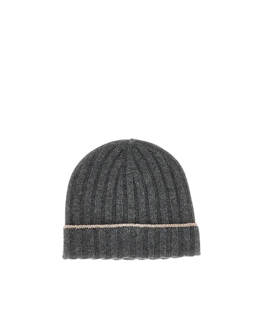 Beanies di Brunello Cucinelli in Gray