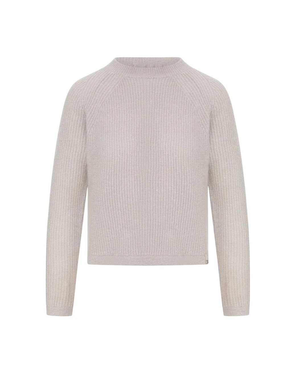 Herno Gray Round-Neck Knitwear