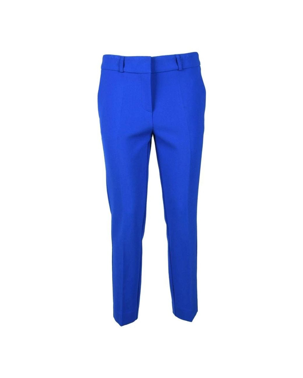 SIMONA CORSELLINI Blue Slim-Fit Trousers