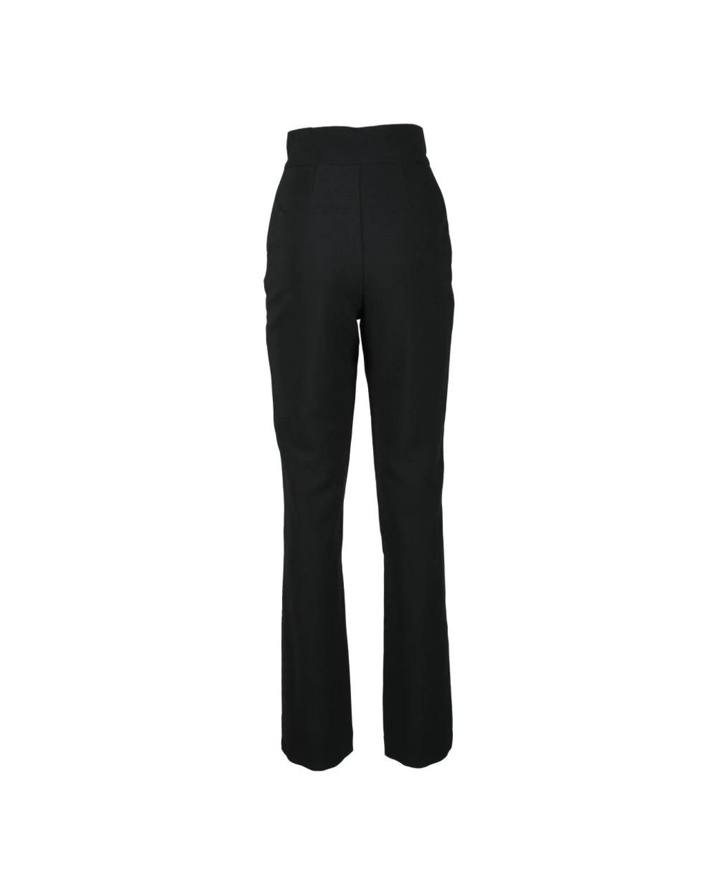 ALBERTO AUDENINO Black Straight Trousers