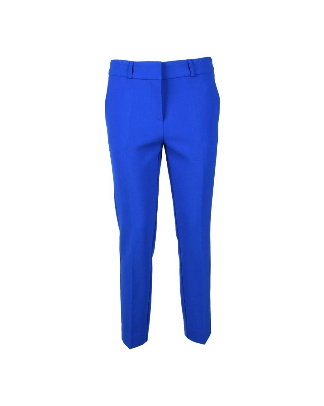 SIMONA CORSELLINI Blue Slim-Fit Trousers