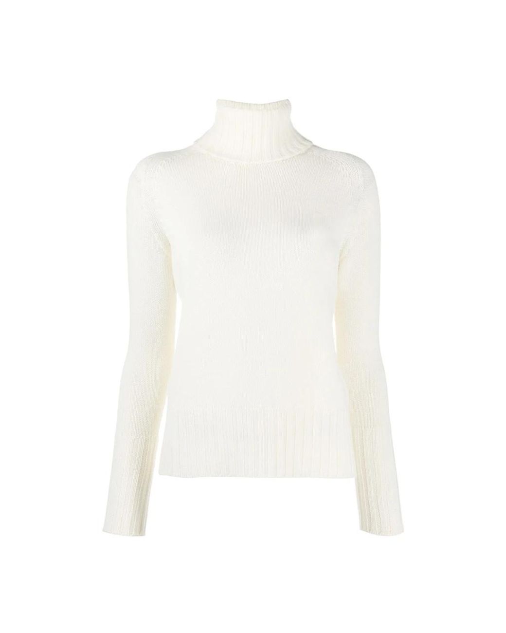 Drumohr White Turtlenecks