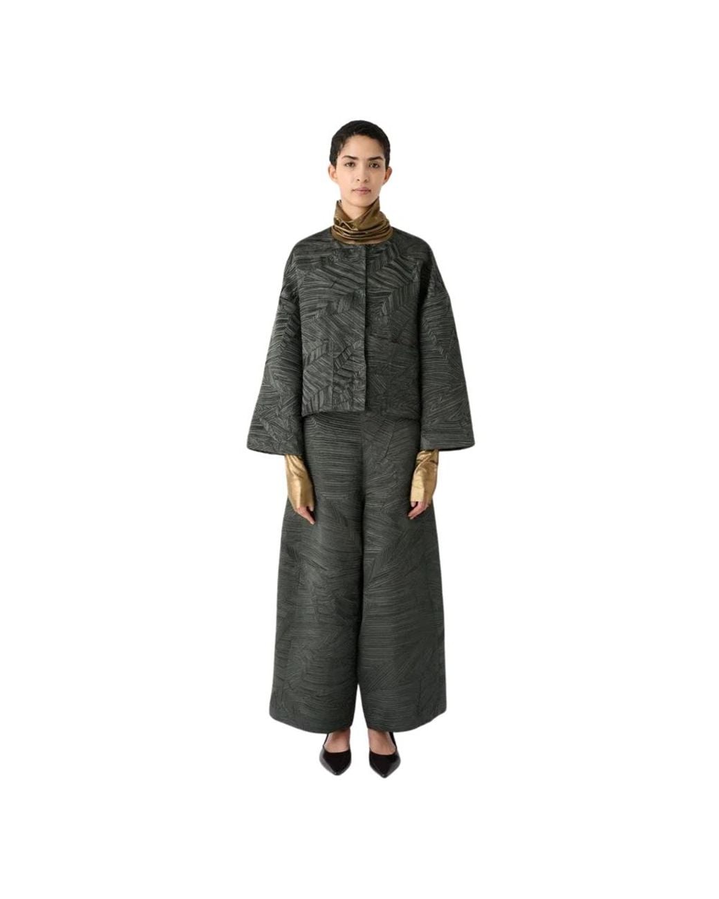 MEIMEIJ Gray Wide Trousers