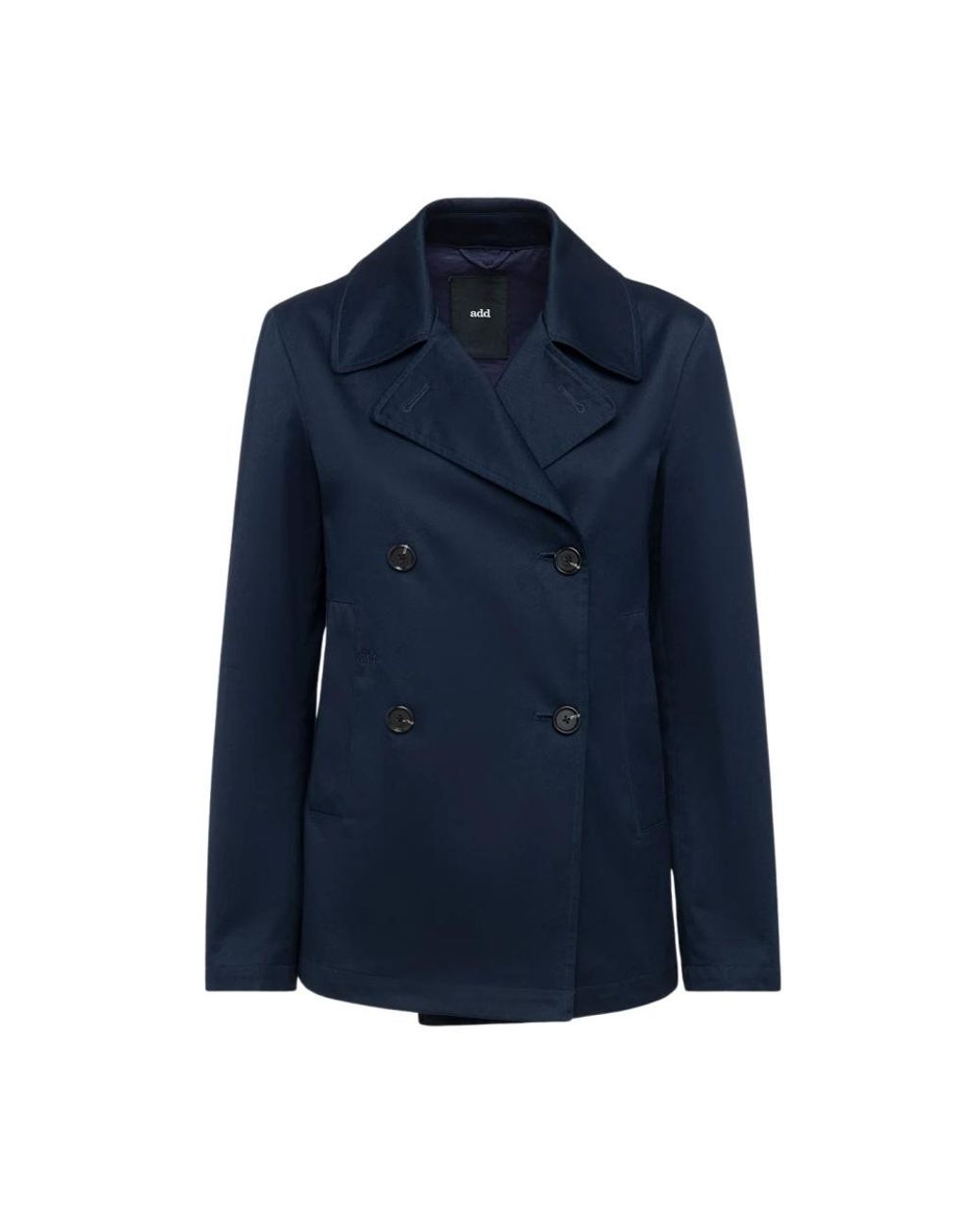 Double-Breasted Coats Add en coloris Blue